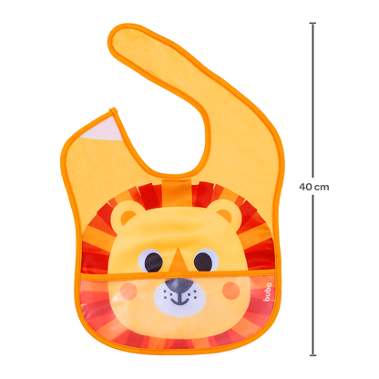 Babador com Bolso Buba Zoo - Leão