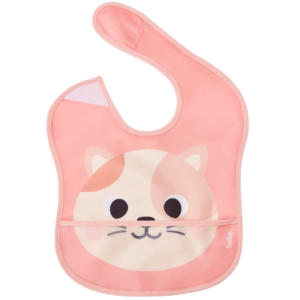 Babador com Bolso, Buba Zoo Gato - Buba