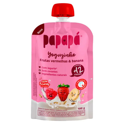 Papinha Iogurte Frutas Vermelhas