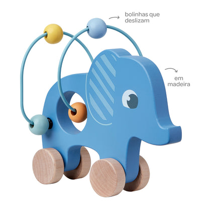 Carrinho Elefante Aramado, Cloudy - Buba