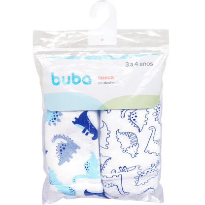 Kit Cuecas de Desfralde Dino, 2 unidades, Tamanho M - Buba