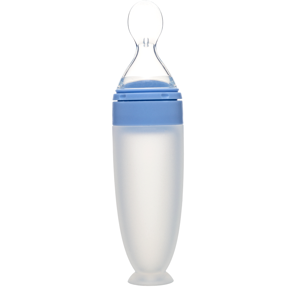 Colher Dosadora em Silicone com Ventosa - Azul