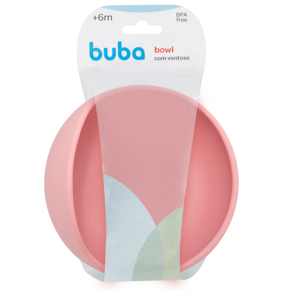 Bowl em Silicone com Ventosa - Rosa