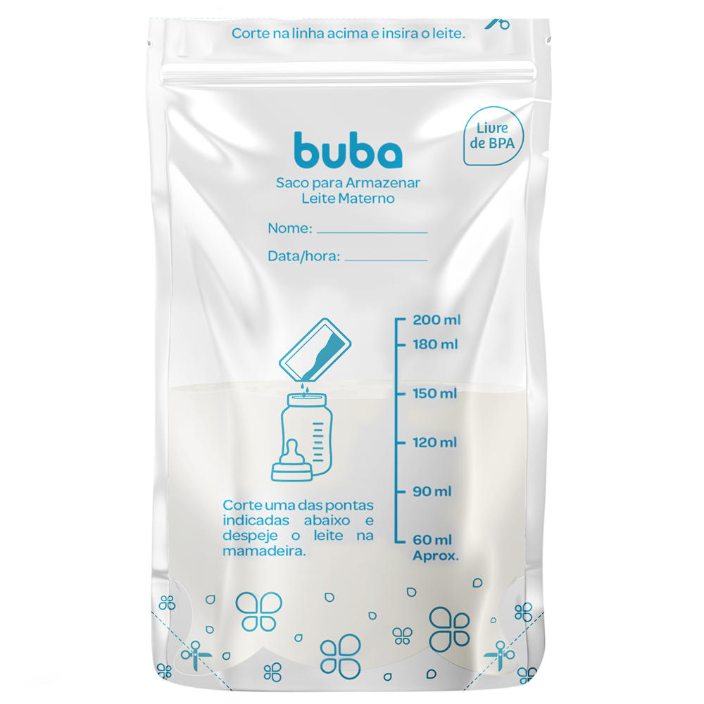 Saco para Armazenar Leite Materno - Buba