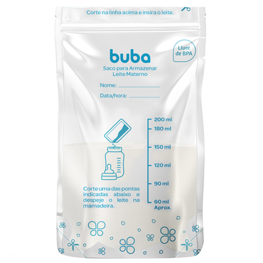 Saco para Armazenar Leite Materno - Buba