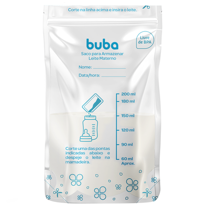 Saco para Armazenar Leite Materno - Buba