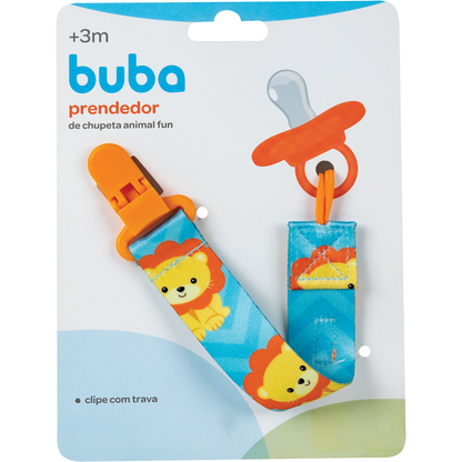 Prendedor de Chupeta - Animal Fun - Leão