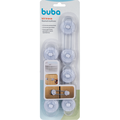 Kit 7 Travas Flexíveis Multiuso Buba