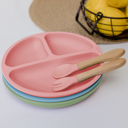 Pratinho em Silicone com Ventosa - Verde