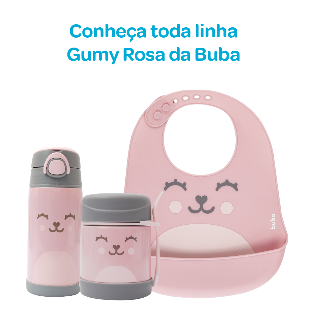 Copo Termico Parede Dupla Gumy - Rosa