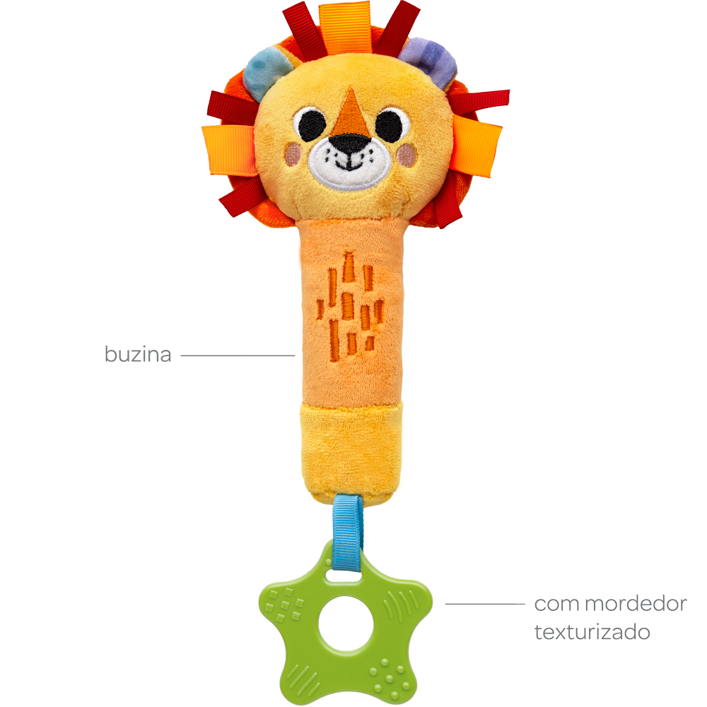 Buzininha com Mordedor Buba Zoo - Leão