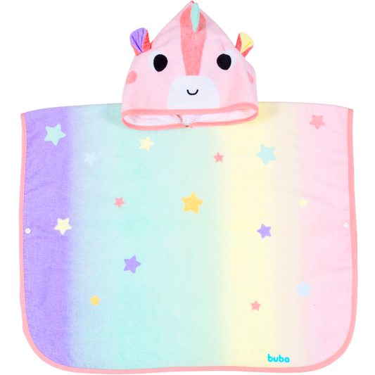 Toalha Poncho Buba Zoo - Unicórnio