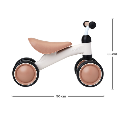 Bicicleta de Equilibrio 4 Rodas - Bege