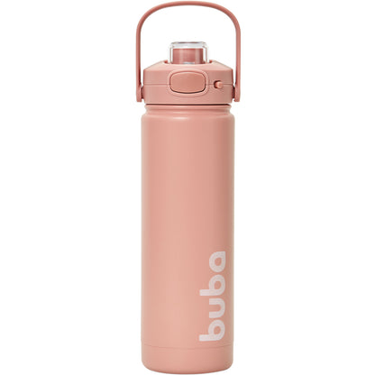 Copo Termico Parede Dupla, 600ml, Rose - Buba
