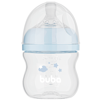 Mamadeira Easy Flow Nuvem Azul, 120ml, Anticolica - Buba
