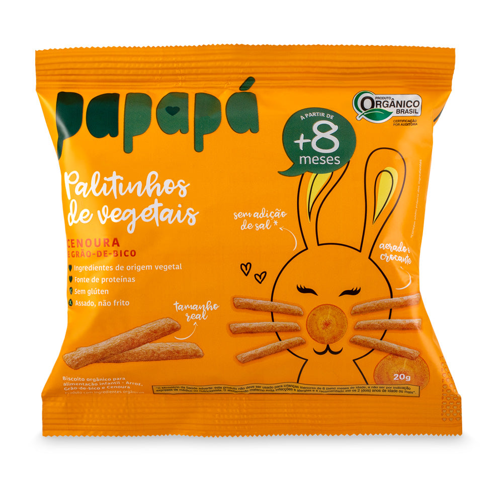 Palitinhos Cenoura e Grão-de-bico