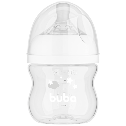 Mamadeira Easy Flow Nuvem Branca, 120ml, Anticolica - Buba
