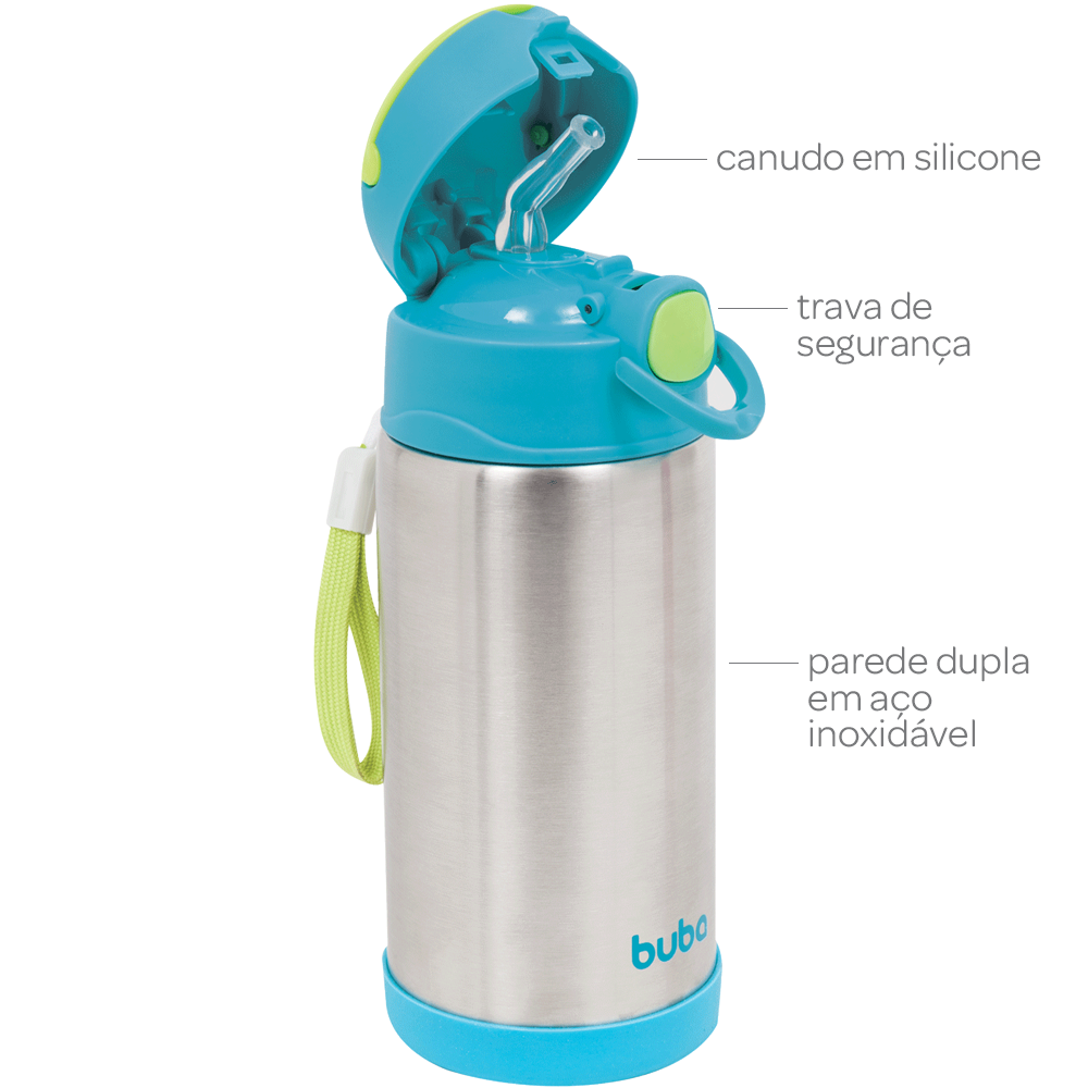 Copo Termico Parede Dupla - Azul