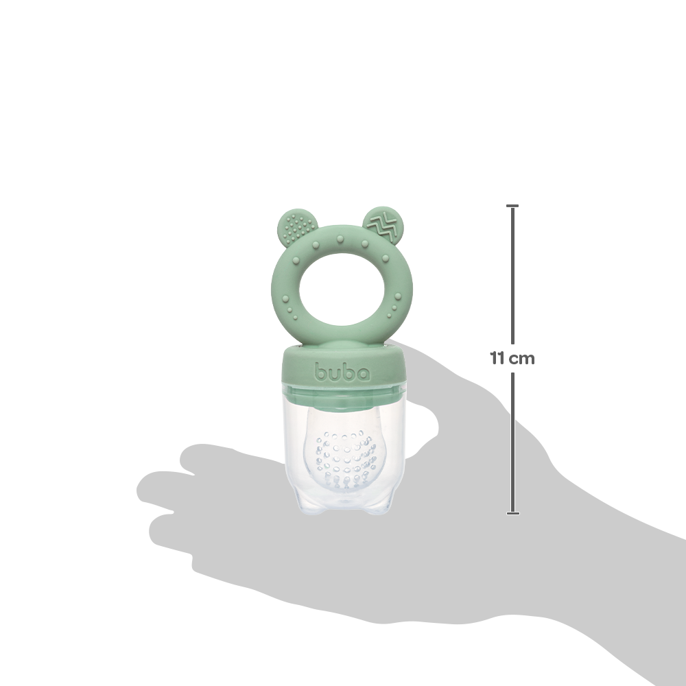 Porta-Frutinhas em Silicone Ursinho Verde - Buba