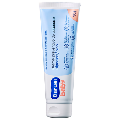 Creme Preventivo de Assaduras com Oleo de Amendoas, 90g - Baruel Baby