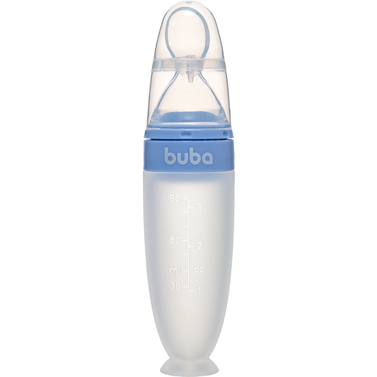Colher Dosadora em Silicone com Ventosa - Azul