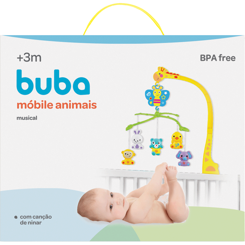 Móbile Musical, Animais - Buba