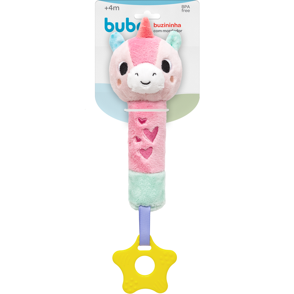 Buzininha com Mordedor Buba Zoo - Unicórnio