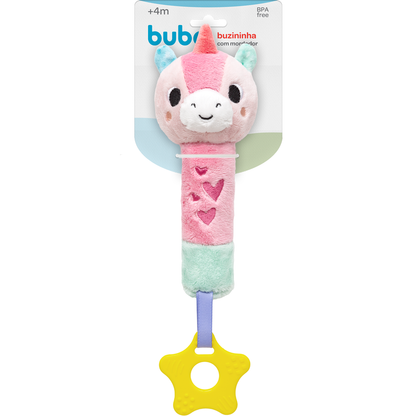 Buzininha com Mordedor Buba Zoo - Unicórnio