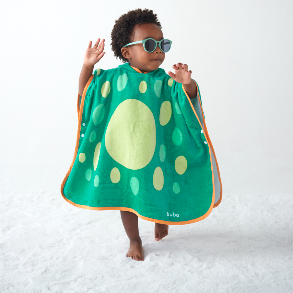 Toalha Poncho Buba Zoo - Dino