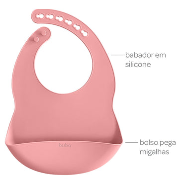 Kit Alimentação em Silicone - Rosa