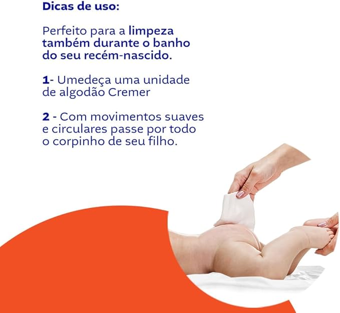 Algodao Quadrado com 100 unidades - Cremer