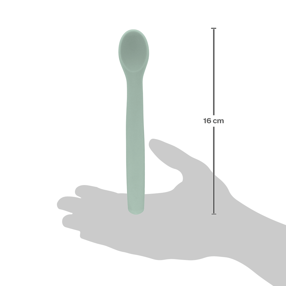 Colher Flexivel em Silicone - Verde