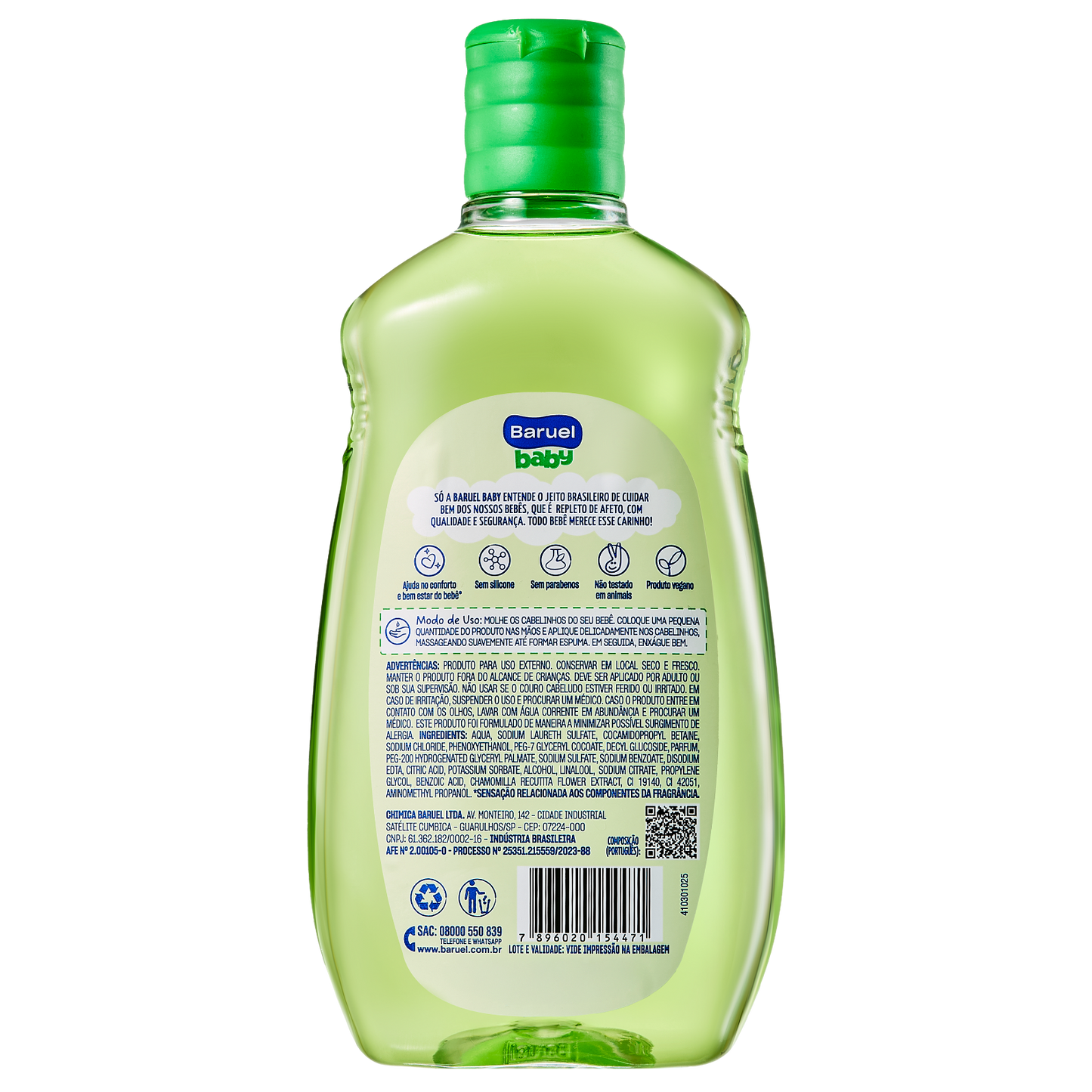 Shampoo Camomila, 210ml - Baruel Baby