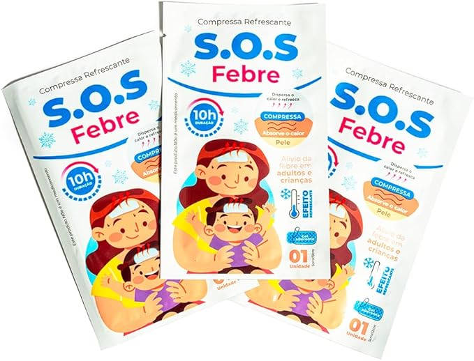 SOS Febre Adultos e Crianças (Alivio de Febre) com 4 unidades