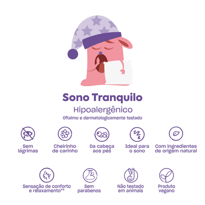 Refil Sabonete Liquido Sono Tranquilo, 210ml - Baruel Baby