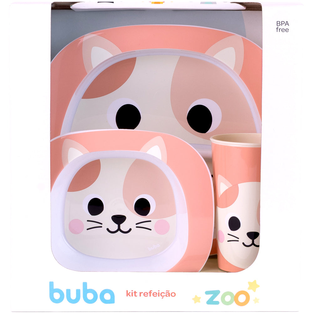 Kit Refeição, Buba Zoo Gato - Buba