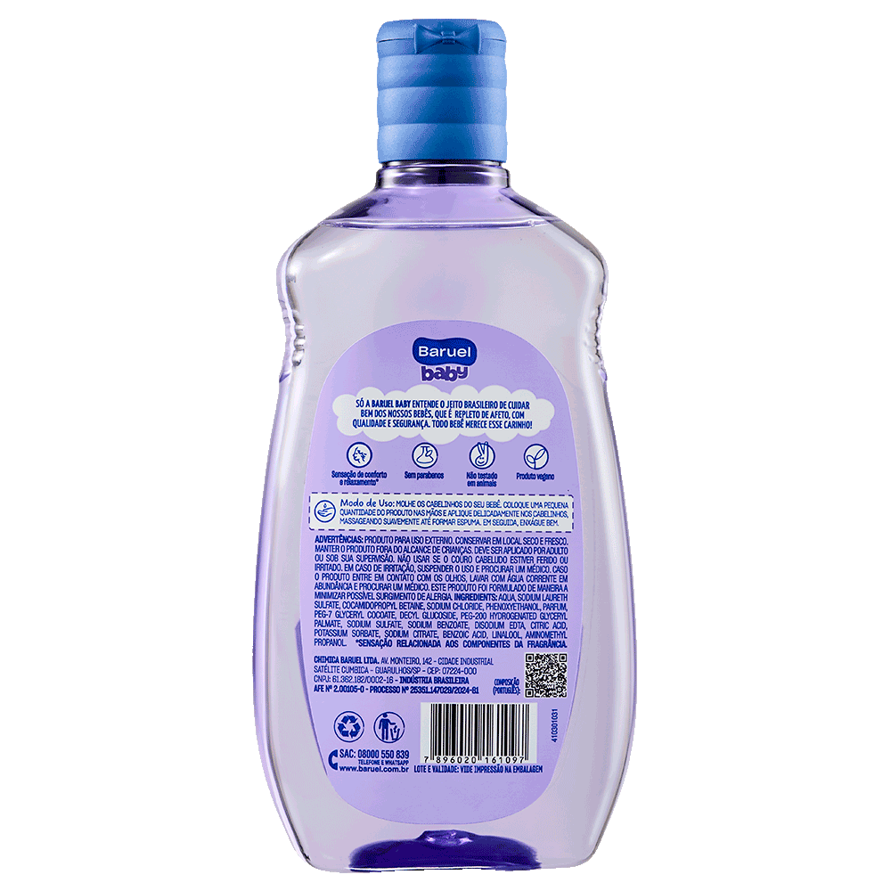 Shampoo Sono Tranquilo, 120ml - Baruel Baby