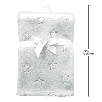 Mantinha Estrelinhas - Cinza