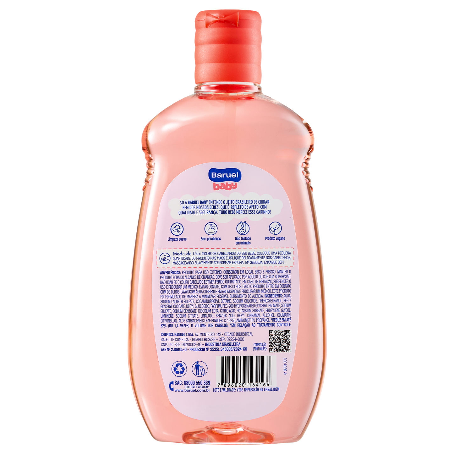Shampoo Cabelos Cacheados, 120ml - Baruel Baby