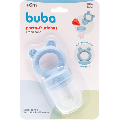 Porta-Frutinhas em Silicone Ursinho Azul - Buba