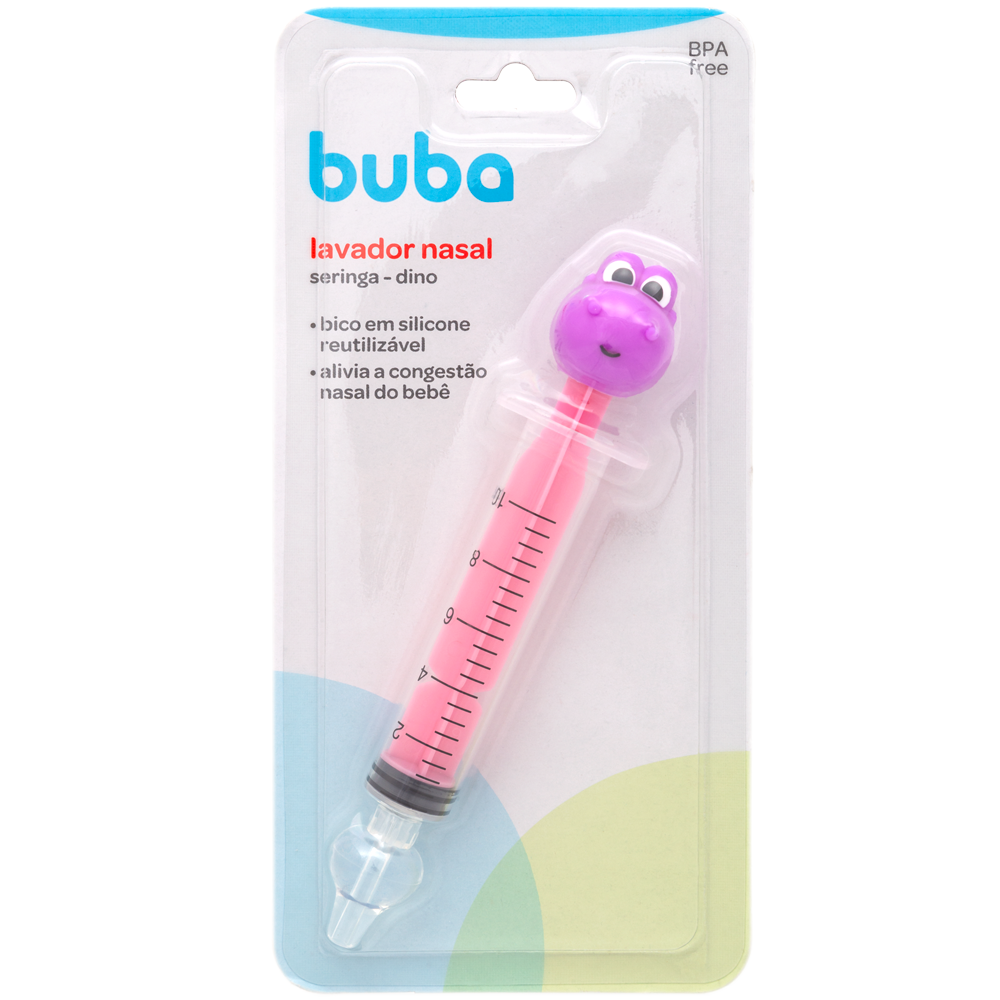 Lavador Nasal Seringa Dino - Roxo