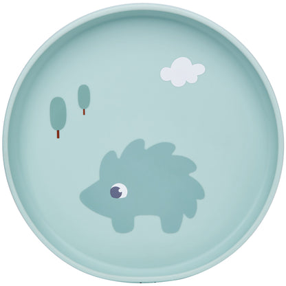 Pratinho em Silicone com Ventosa Verde, Cloudy - Buba