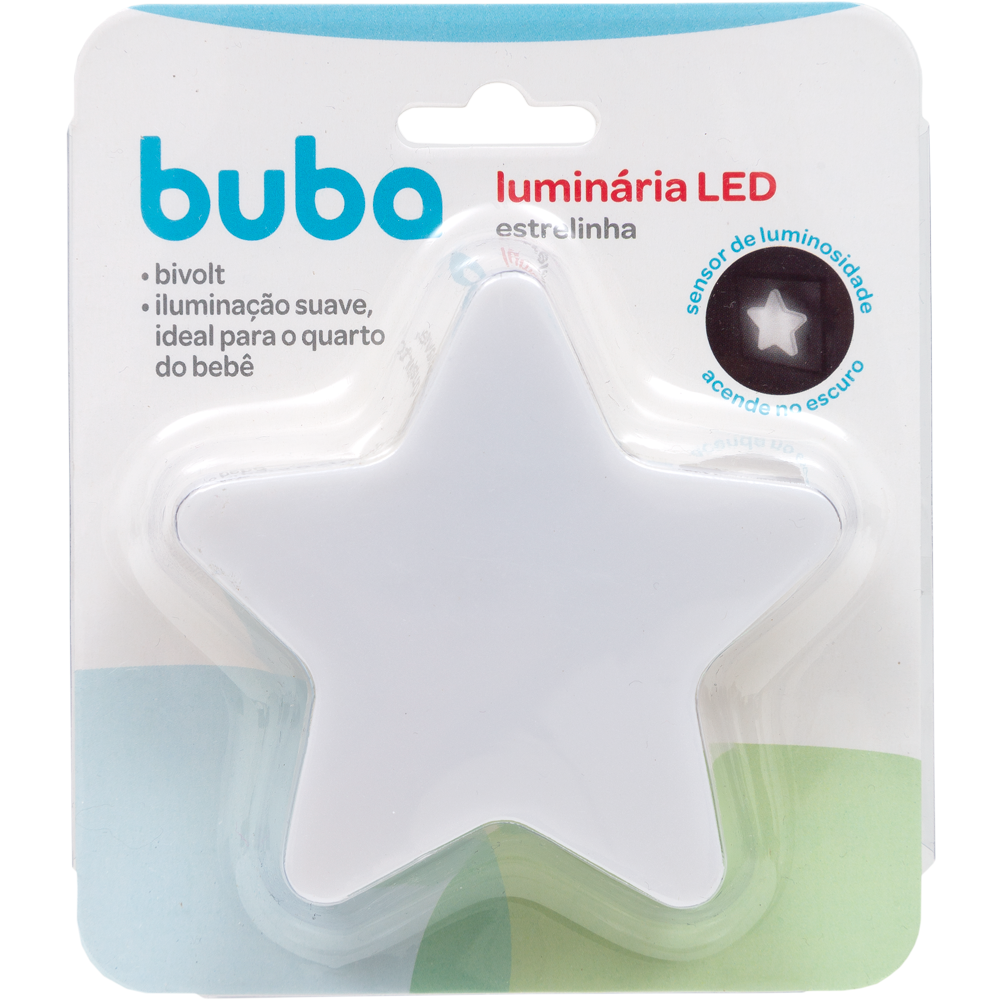 Luz Noturna LED com Sensor - Estrela