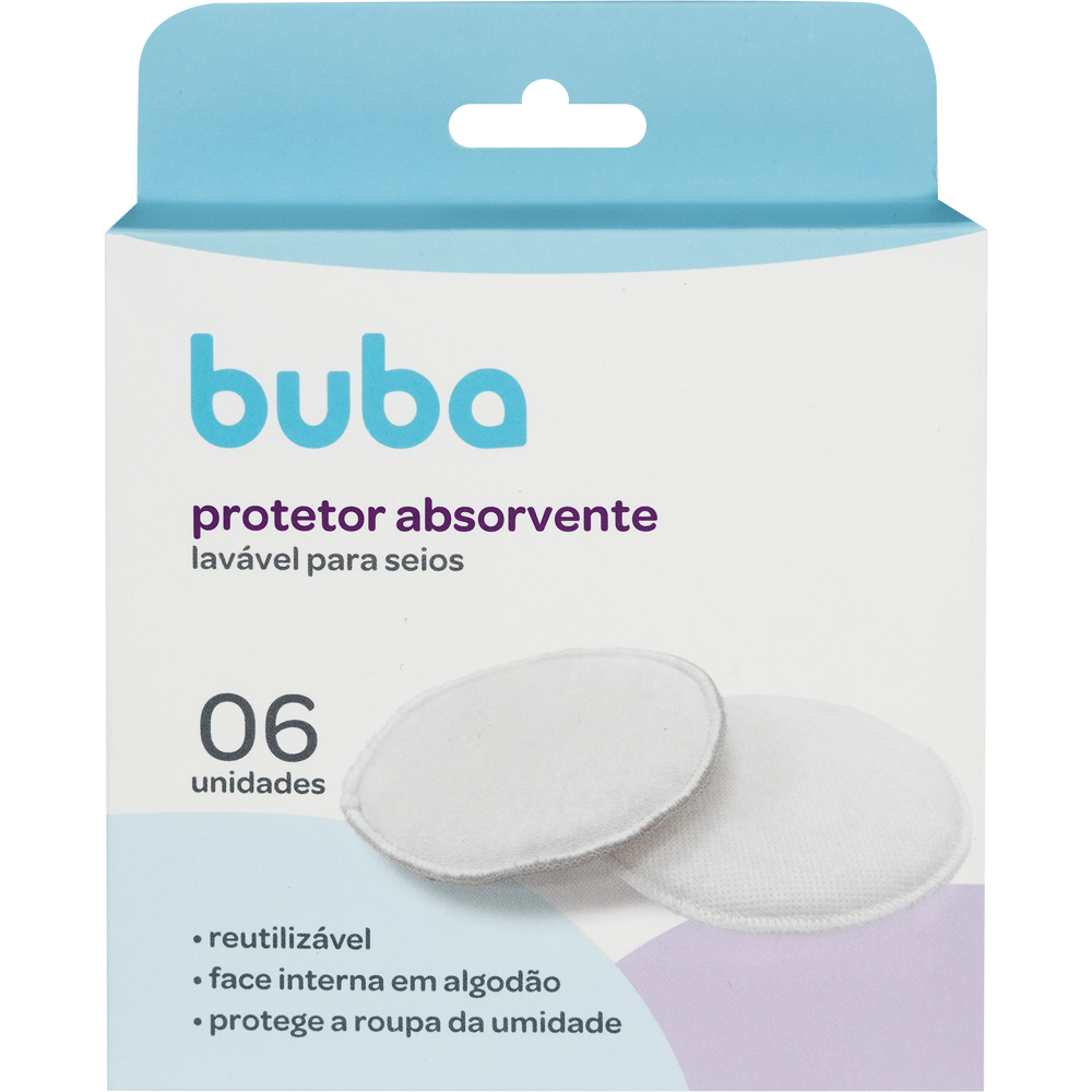 Kit 6 Protetores Absorventes Laváveis para Seios