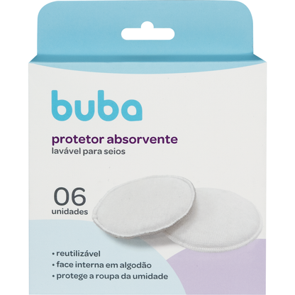 Kit 6 Protetores Absorventes Laváveis para Seios