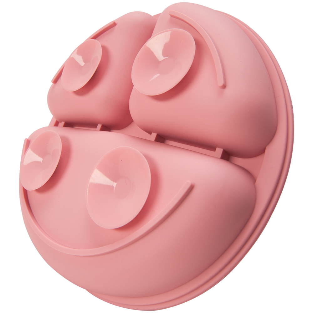 Pratinho em Silicone com Ventosa, Rosa - Buba