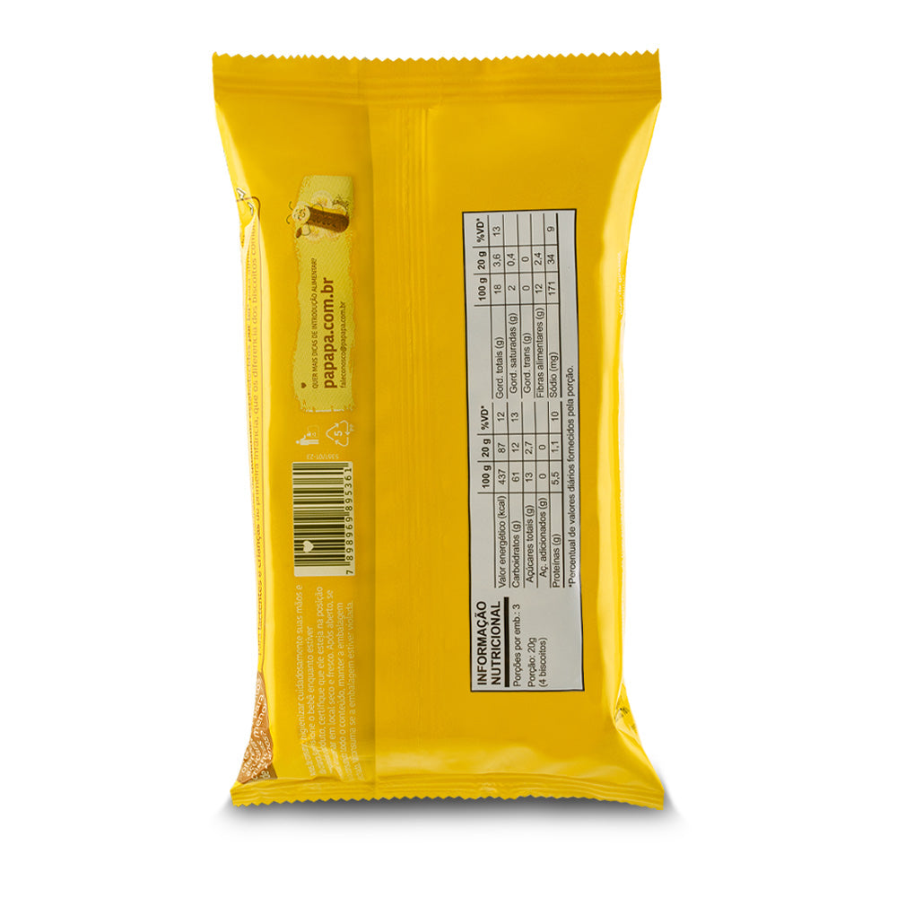 Biscoito Infantil Biscotti: Banana e Cacau, 60g - Papapá