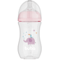 Mamadeira Easy Flow Elefante Rosa, 270ml, Anticolica - Buba