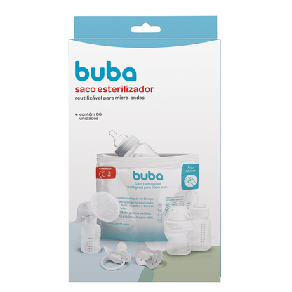 Saco Esterilizador Reutilizável para Micro-Ondas - Buba