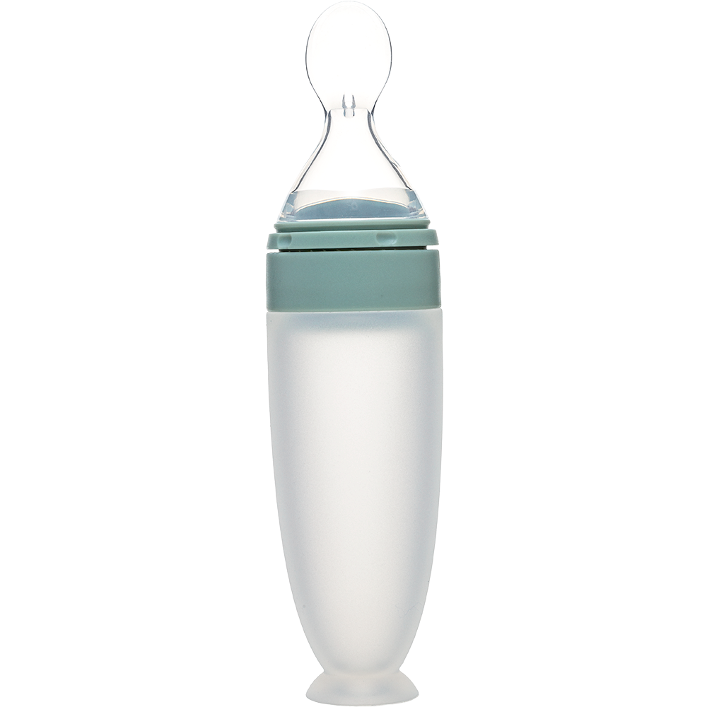 Colher Dosadora em Silicone com Ventosa - Verde